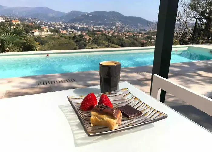 Duplex In With Private Pool In Hills Nice